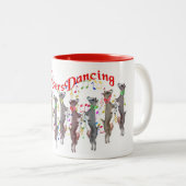 Weihnachten der Ziege 9 Milkers Tanzen Tasse (VorderseiteRechts)