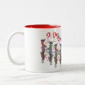 Weihnachten der Ziege 9 Milkers Tanzen Tasse (Links)