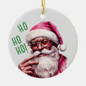 Weihnachten des Afroamerikaners Santa Personal Kid Keramik Ornament (Vorne)