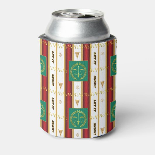 Weihnachten des Anwalts - Lass es schneebedeckte G Dosenkühler (Kanne Rückseite)