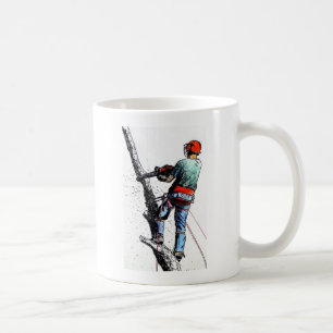 Weihnachten des Arborist Trechirurgen Kaffeetasse