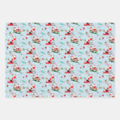 Weihnachten des Arztes mit Santa Colorful Geschenkpapier Set (Vorderseite 2)
