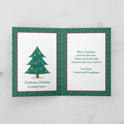 Weihnachten des Babys, Weihnachtsbär (Innenseite)