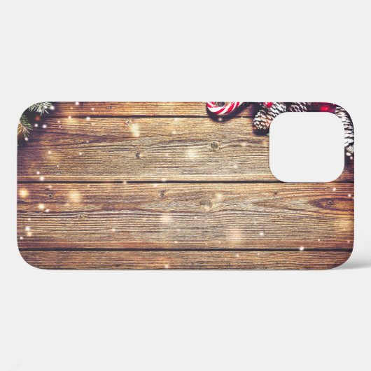 Weihnachten des Baumes: dunkles Holz Case-Mate iPhone Hülle (Rückseite (Horizontal))