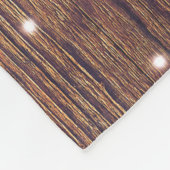 Weihnachten des Baumes: dunkles Holz Fleecedecke (Ecke)