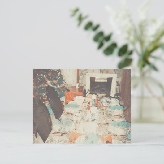 Weihnachten des Beißens Postkarte (Stehend Vorderseite)