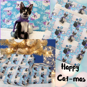 Weihnachten des Cowboys - Katze / Kitten Wrapping Geschenkpapier