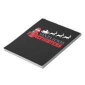 Weihnachten des Feuerwehrmanns Weihnachtsgeschenke Notizblock (Rotiert)