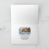 Weihnachten des Freundes mit Snowy Scene (Innenseite)