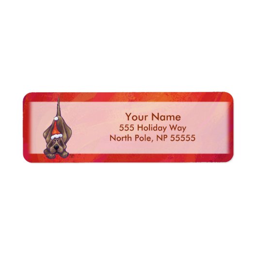 Weihnachten des Hundes auf Rot (Vorne)