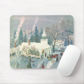 Weihnachten des Jahrgangs, Menschen gehen in die K Mousepad (Mit Mouse)