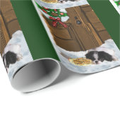 Weihnachten des japanischen Kinos Geschenkpapier (Rolleneckpunkt)