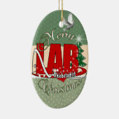 WEIHNACHTEN DES LABRADOR-PHLEBOTOMIST KERAMIKORNAMENT (Rechts)