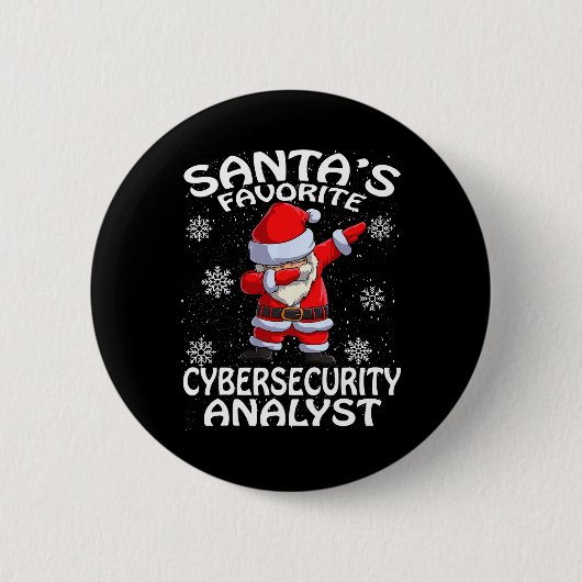 Weihnachten des Lieblings-Cyber-Sicherheitsanalyti Button (Vorderseite)