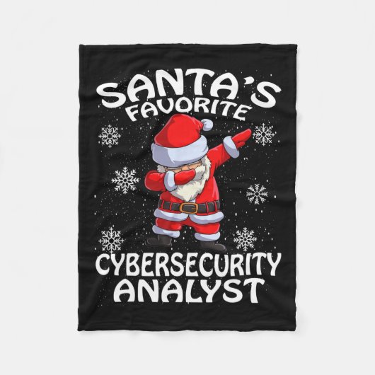 Weihnachten des Lieblings-Cyber-Sicherheitsanalyti Fleecedecke (Vorderseite)
