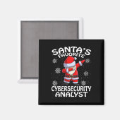 Weihnachten des Lieblings-Cyber-Sicherheitsanalyti Magnet (Vorderseite/Rückseite)