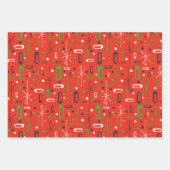 Weihnachten des Mittelalters Geschenkpapier Set (Vorderseite 3)