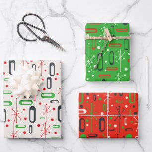 Weihnachten des Mittelalters Geschenkpapier Set