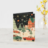 Weihnachten des Mittelalters Karte (Gelbe Blume)