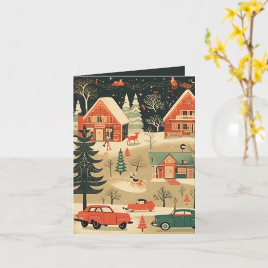 Weihnachten des Mittelalters Karte (Gelbe Blume)