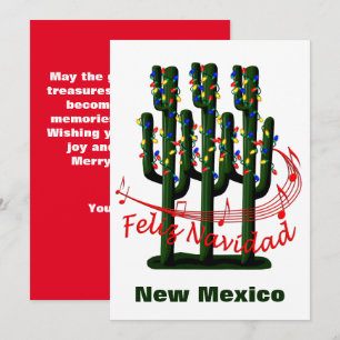 Weihnachten des New Mexico Kaktus Frohe Weihnachte