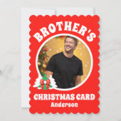 Weihnachten des personalisierten Bruders im Foto (Vorderseite)