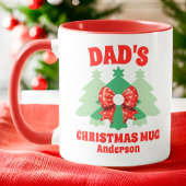 Weihnachten des personalisierten Vaters Tasse