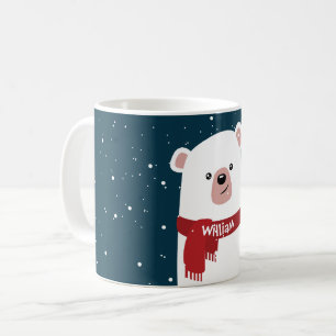 Weihnachten des Polar Bären Neujahrs - personalisi Kaffeetasse