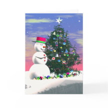 Weihnachten des Schneemans