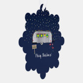 Weihnachten des Snowvogels Ornament Karte (Rechts)