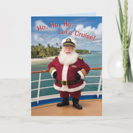 Weihnachten des Vaters auf einer Kreuzfahrt Grüße Dankeskarte