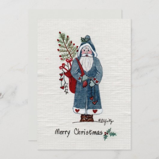 Weihnachten des Vaters in grünem gestrichenem Tan (Vorne/Hinten)