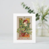 Weihnachten des Vaters mit dekorierter Tree & Star Postkarte (Stehend Vorderseite)