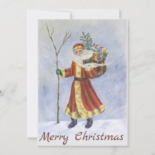 Weihnachten des Vaters, Spaziergang in der Schnee- (Vorderseite)