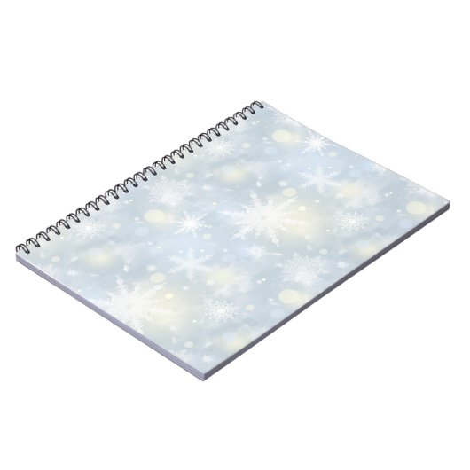 Weihnachten,Design,weiß,Schneeflocken,leicht,grau, Notizblock (Linke Seite)