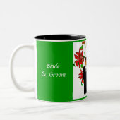 Weihnachten/Dezember Grüner Polterabend I Tasse (Links)