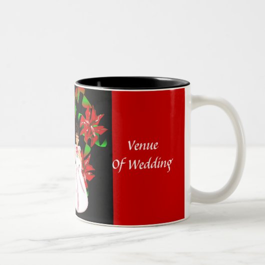 Weihnachten/Dezember Roter Polterabend Tasse (Rechts)