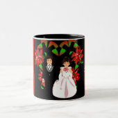 Weihnachten/Dezember Roter Polterabend Tasse (Mittel)