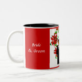 Weihnachten/Dezember Roter Polterabend Tasse (Links)