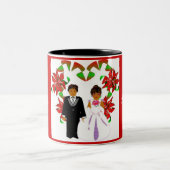 Weihnachten/Dezember Roter Polterabend Tasse (Mittel)