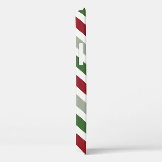 Weihnachten Diagonal Stripes Candy Cane Geschenkmu Case-Mate iPhone Hülle (Rückseite / Rechts)