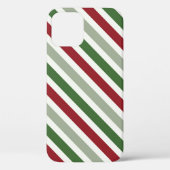 Weihnachten Diagonal Stripes Candy Cane Geschenkmu Case-Mate iPhone Hülle (Rückseite)
