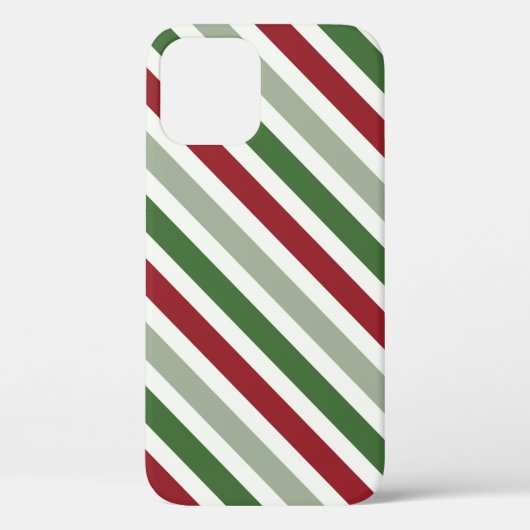 Weihnachten Diagonal Stripes Candy Cane Geschenkmu Case-Mate iPhone Hülle (Rückseite)