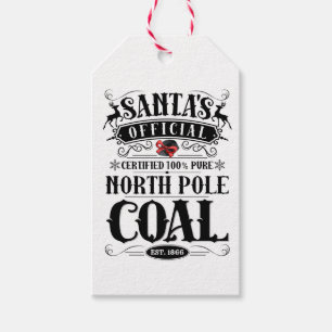 Weihnachten - Die Coal-Tag am Nordpol des Weihnach Geschenkanhänger