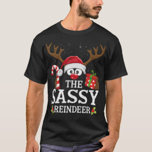Weihnachten, die der Familie Sassy Rentier passt T-Shirt