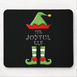 Weihnachten Die glückliche Elf Spaß Familie Matchi Mousepad