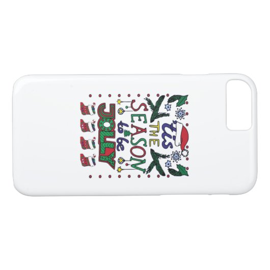 Weihnachten Die Jahreszeit Case-Mate iPhone Hülle (Rückseite (Horizontal))