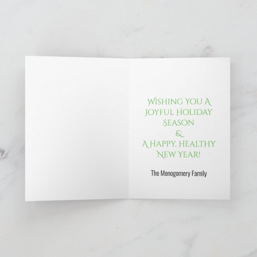 Weihnachten Die Jahreszeit Dekorationen Grüne Tür (Innenseite)