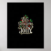 Weihnachten Die Jahreszeit Jolly Poster (Vorne)