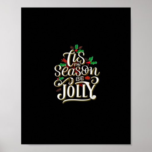 Weihnachten Die Jahreszeit Jolly Poster (Vorne)